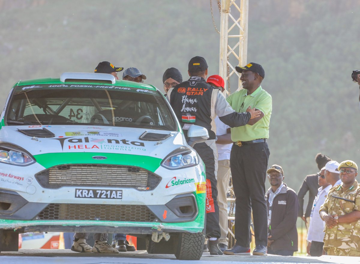 SafaricomPLC's tweet image. Congratulations to Hamza Anwar 🇰🇪, our sponsored driver, and his co-driver Adnan Din for this outstanding victory in the WRC 3 category at the 2024 WRC Safari Rally Kenya! 🏆 #LifeElevated #SpeedElevated #ExperienceElevated #TeamHamza #WRCSafariRally