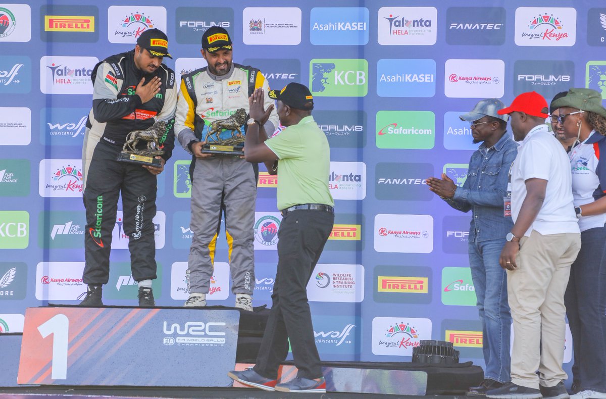 SafaricomPLC's tweet image. Congratulations to Hamza Anwar 🇰🇪, our sponsored driver, and his co-driver Adnan Din for this outstanding victory in the WRC 3 category at the 2024 WRC Safari Rally Kenya! 🏆 #LifeElevated #SpeedElevated #ExperienceElevated #TeamHamza #WRCSafariRally