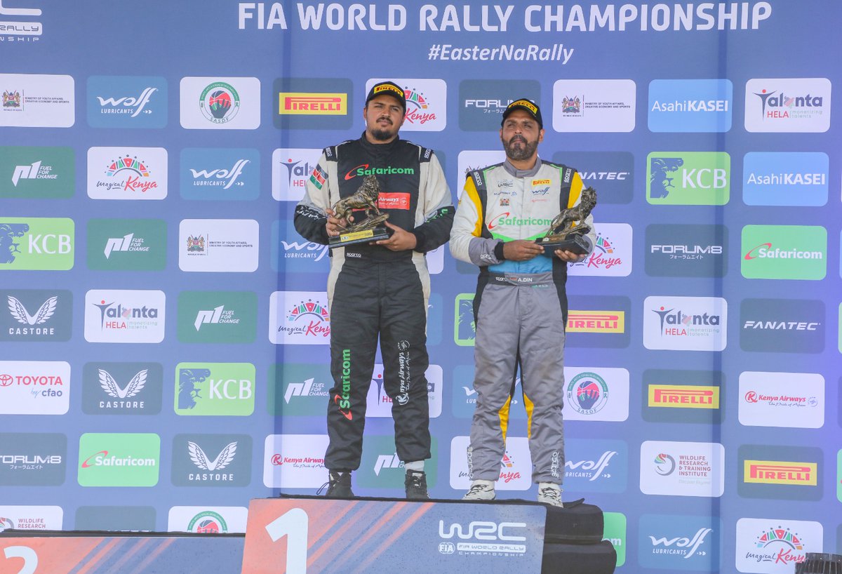 SafaricomPLC's tweet image. Your dedication and talent have brought glory to the team. We're incredibly proud to have been part of this journey. Here's to more triumphs ahead! 🏎️💨 #LifeElevated #SpeedElevated #ExperienceElevated #TeamHamza #WRCSafariRally