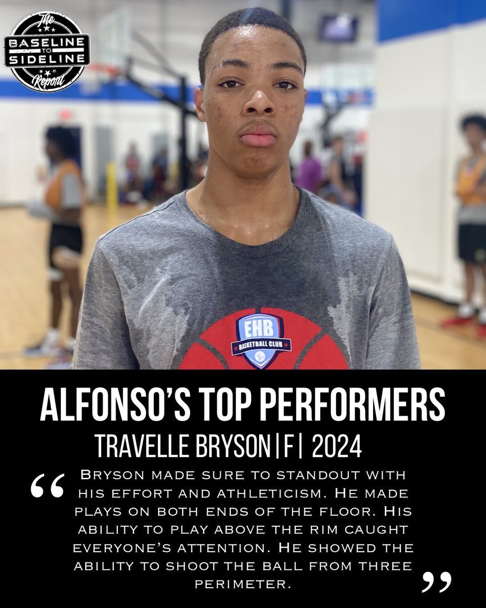 ‘24 Travelle Bryson, 6’5, SG, Legacy Early College had one of the best performances of #TheWorkout His noise was on the ball defensively. He also was a highlight waiting to happen on both ends of the floor. @ga_mbb offered before Bryson headed back to SC.