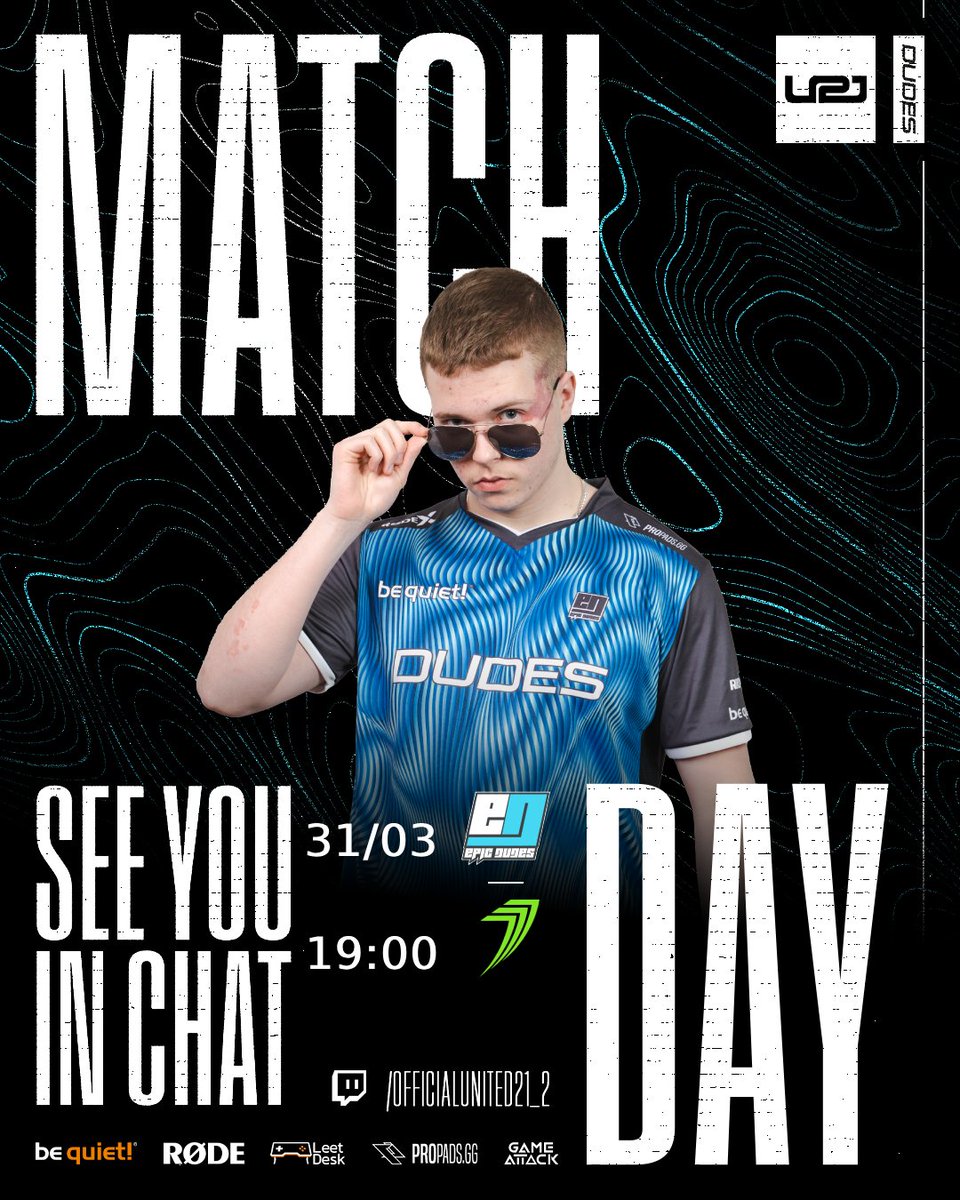 Today @OfUnited21 Playoffs LB 😎🐰 ⏰ 19:00 CEST 🆚 @777esports 📺 twitch.tv/officialunited… #GODUDES #WELIVEGAMING 🧡 @LeetDesk