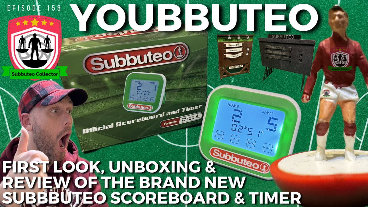 🎥⚽️ More and more Youbbuteo, FIRST LOOK, Unboxing & Review of the Brand New Subbuteo Scoreboard & Timer WATCH HERE >> youtu.be/tN7iMh0ofe4?si… #Subbuteo #TableFootball #Football #TableSoccer #Soccer #Collector #Retro #Vintage #RetroToys #VintageToys