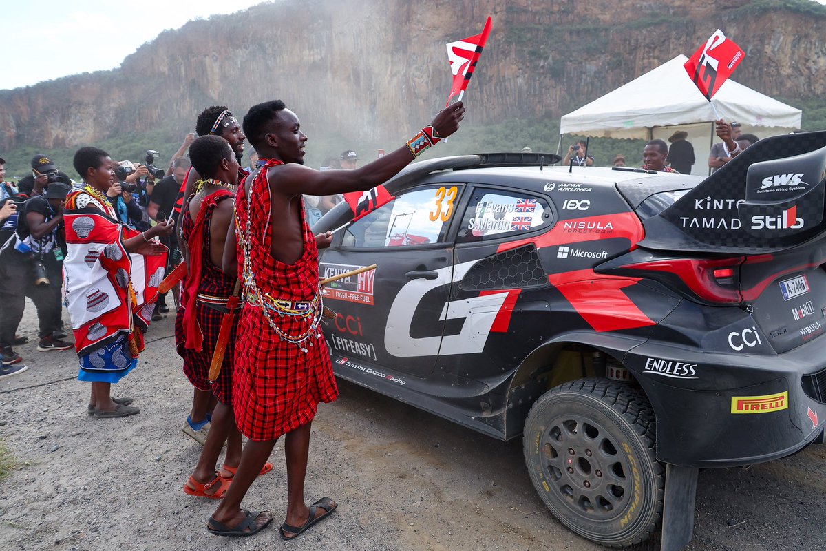 I always enjoy the challenge of the Safari even if the result doesn’t go our way - punctures are just part of the challenge here. But a 1-2 was a great result for @TGR_WRC , another Safari victory just shows the strength of the GR Yaris #wrc