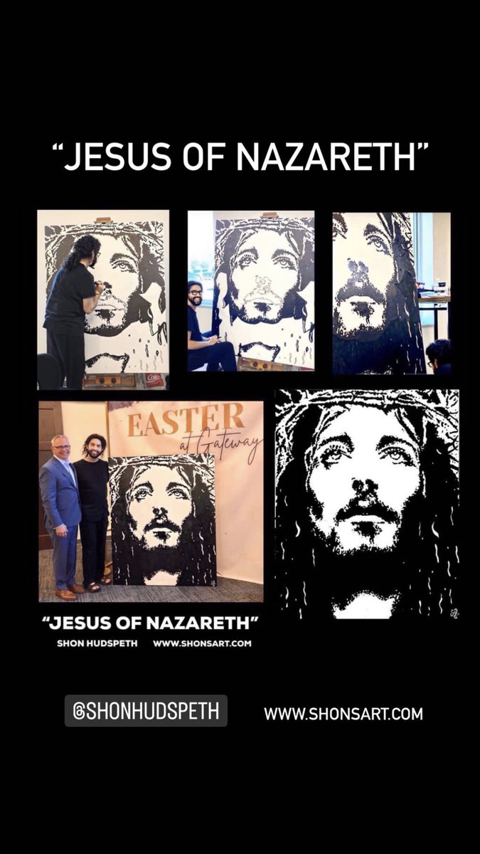 shonhudspeth's tweet photo. โJesus of Nazarethโ painting by @shonhudspeth ๐๐ปโ๏ธ๐https://t.co/5c1QV2LSNO #Jesus #JesusChrist #JesusOfNazareth #BlessedSavior #Easter #HeIsRisen #ShonHudspeth #Messiah https://t.co/ij6x7i0Uk0