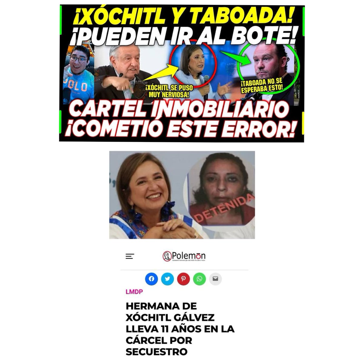 LuisSanchezdhe's tweet photo. El PAN no solo maneja el cartel inmobiliario, sino que también tienen familiares secuestradores. Ni un voto al PAN. #FueraTaboada #CartelinmobiliarioDeIPAN #RATABOADA #XochitlSecuestradora https://t.co/WFZKUSbnZZ