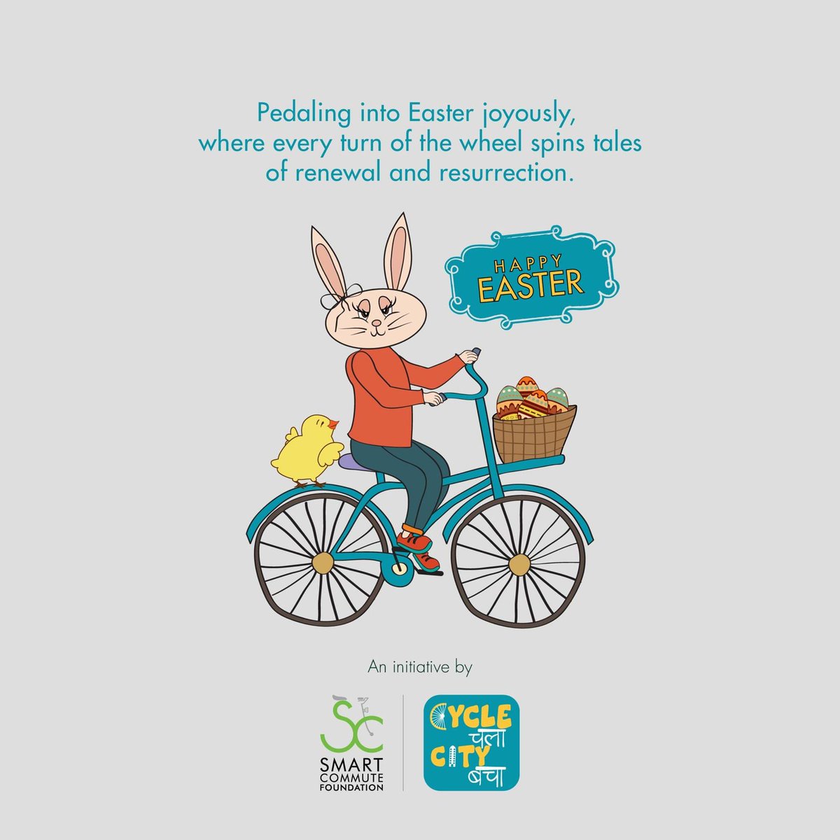Wishing you an egg-ceptionally joyful Easter filled with love, laughter, and blessings! 🚲💕 @CycleChalaCityB