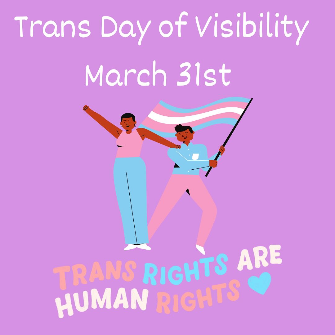 Today is the Trans Day of Visibility , honouring 2 Spirit, trans, and gender diverse communities, and celebrating their leadership and contributions.
With rising hate targeting trans and gender diverse people, it's so important to actively advocate for their rights and safety.
