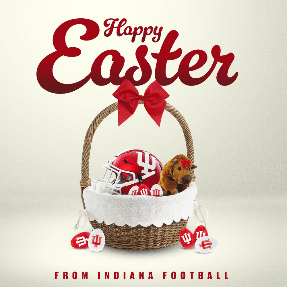 Thank you @IndianaFootball Happy Resurrection Day! #GoHoosiers @CoachOjong