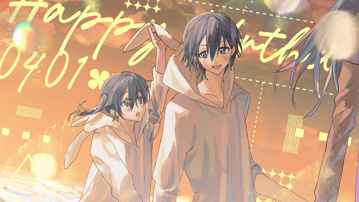 156cc's tweet image. #四葉環生誕祭2024 
#四葉環誕生祭2024 HBD 타마키군🍀🩵