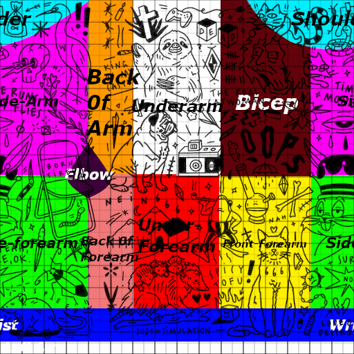 SmackdownTattoo's tweet photo. If you're looking to cover your CAWs arms with a lot of small tattoos of a particular style, look up tattoo flash sheets. With a flash sheet and the help of the R3 wrap mapping, you can put on a lot of tattoos fast and at low images cost.

#Cawcommunity #WWE2k24 #WWE2k #WWEGames https://t.co/GhNYbgD6bG