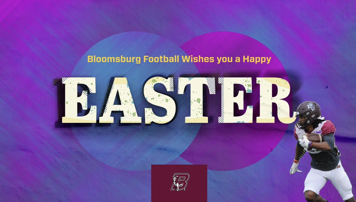 Happy Easter from Bloomsburg Football! #GoHuskies #Easter