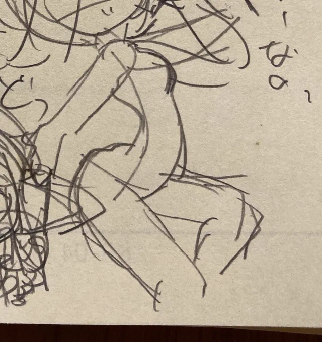 アタリとるのに今まで素体組んでたけど、ひょっとして線でアタリとった方がエッ…セクシーに描けるのでは 