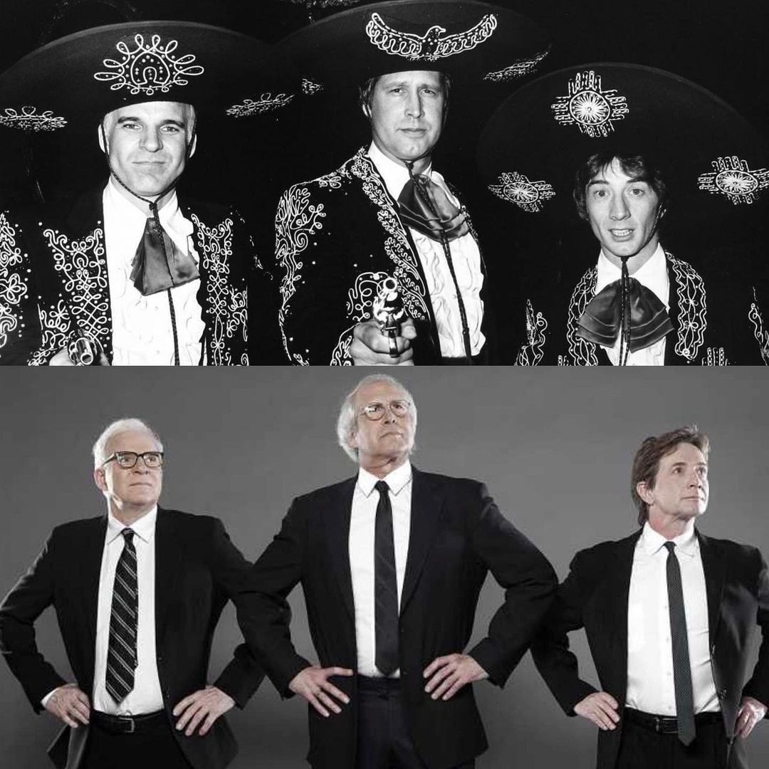 Three Amigos then and now.