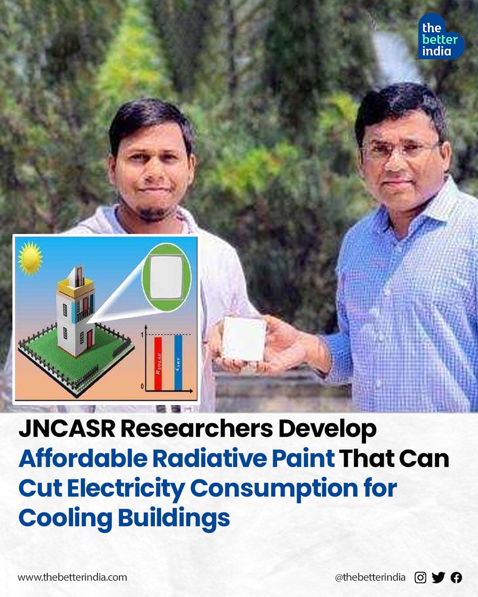 Imagine a future where buildings stay cool naturally, reducing reliance on energy-guzzling air conditioners!

#RadiativeCooling #EnergyEfficientCooling #SustainableCooling #JNCASR #CoolingTechnology #Innovation #India