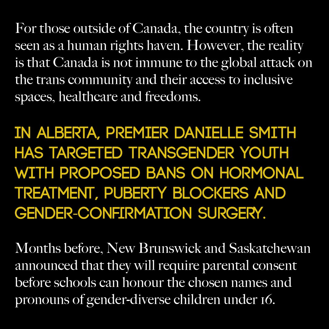 We’re proud to sign the <a href="/teganandsara/">Tegan and Sara</a> Foundation’s Open Letter: Artists Against Anti-Trans Legislation in Canada

Read more: teganandsarafoundation.org/open-letter