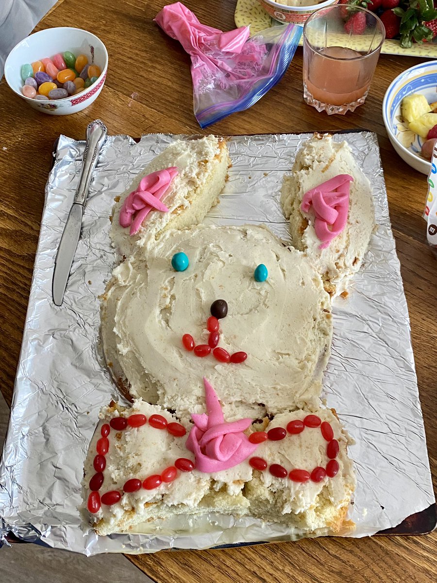 everyone say nice things about my kid’s bunny cake