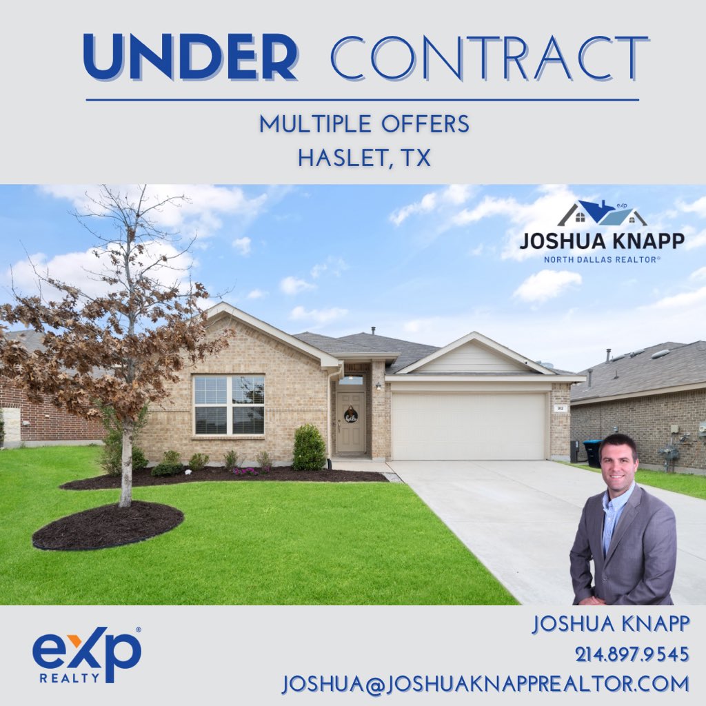 My seller is #undercontract in #haslettx and we are thrilled! #knappknowshomes #multipleoffers