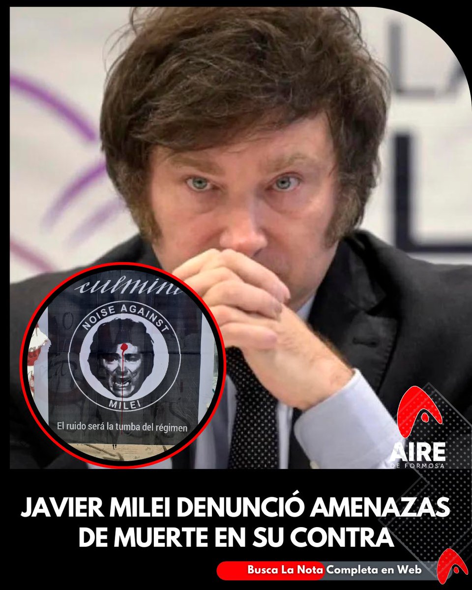 🟡En las últimas horas Javier Milei recibió diferentes amenazas de muerte en las redes sociales y a raíz de esto, el Presidente hizo un fuerte descargo en su cuenta de X.

👉🏻En el posteo, Javier Milei expuso lo que le generó el hecho de haber recibido amenazas de muerte…