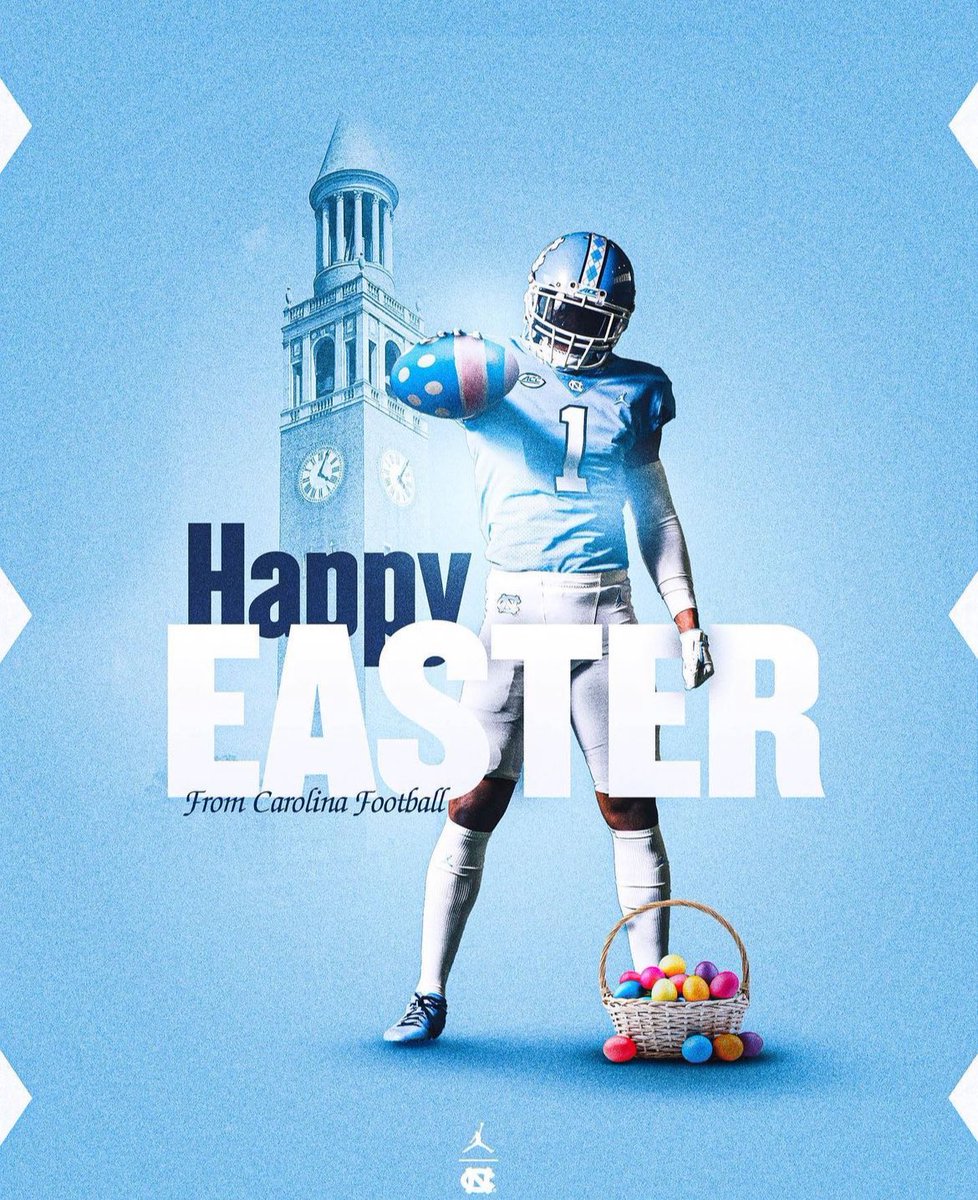 Wishing everyone a Happy Easter #CarolinaFootball 🐰 #UNCommon