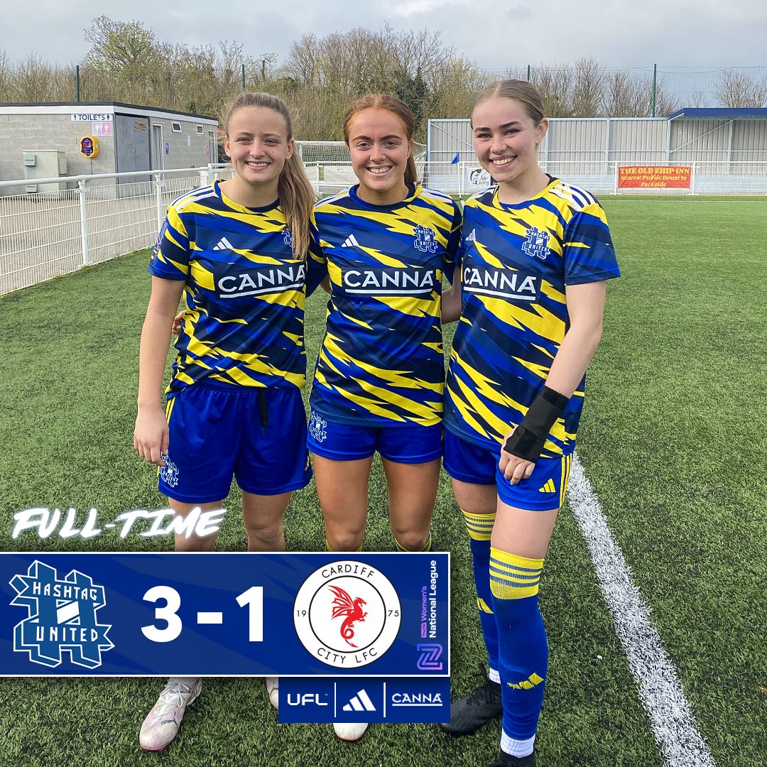 FULL-TIME #️⃣ 3-1 @CardiffCityLFC ⚽️45’ G. Griffin ⚽️53’ @sbaigent03 ⚽️68’ M. Nicholls A comfortable win in the end after a BIZARRE game that saw absolutely EVERYTHING that could be on a football bingo card, ticked off ✅🤣 Pushing Portsmouth all the way 💪 #UPTHETAGS