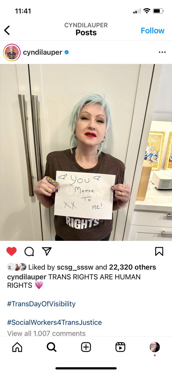 Jama Shelton (@pagingdrjama.bsky.social) (@pagingdrjama) on Twitter photo Thank you for your ongoing allyship & support Cyndi Lauper 💜💜 #SocialWorkers4TransJustice #TransDayOfVisibility <a href="/SCSG_SSSW/">Silberman Center for Sexuality and Gender</a> Thank you for your ongoing allyship & support Cyndi Lauper 💜💜 #SocialWorkers4TransJustice #TransDayOfVisibility <a href="/SCSG_SSSW/">Silberman Center for Sexuality and Gender</a>