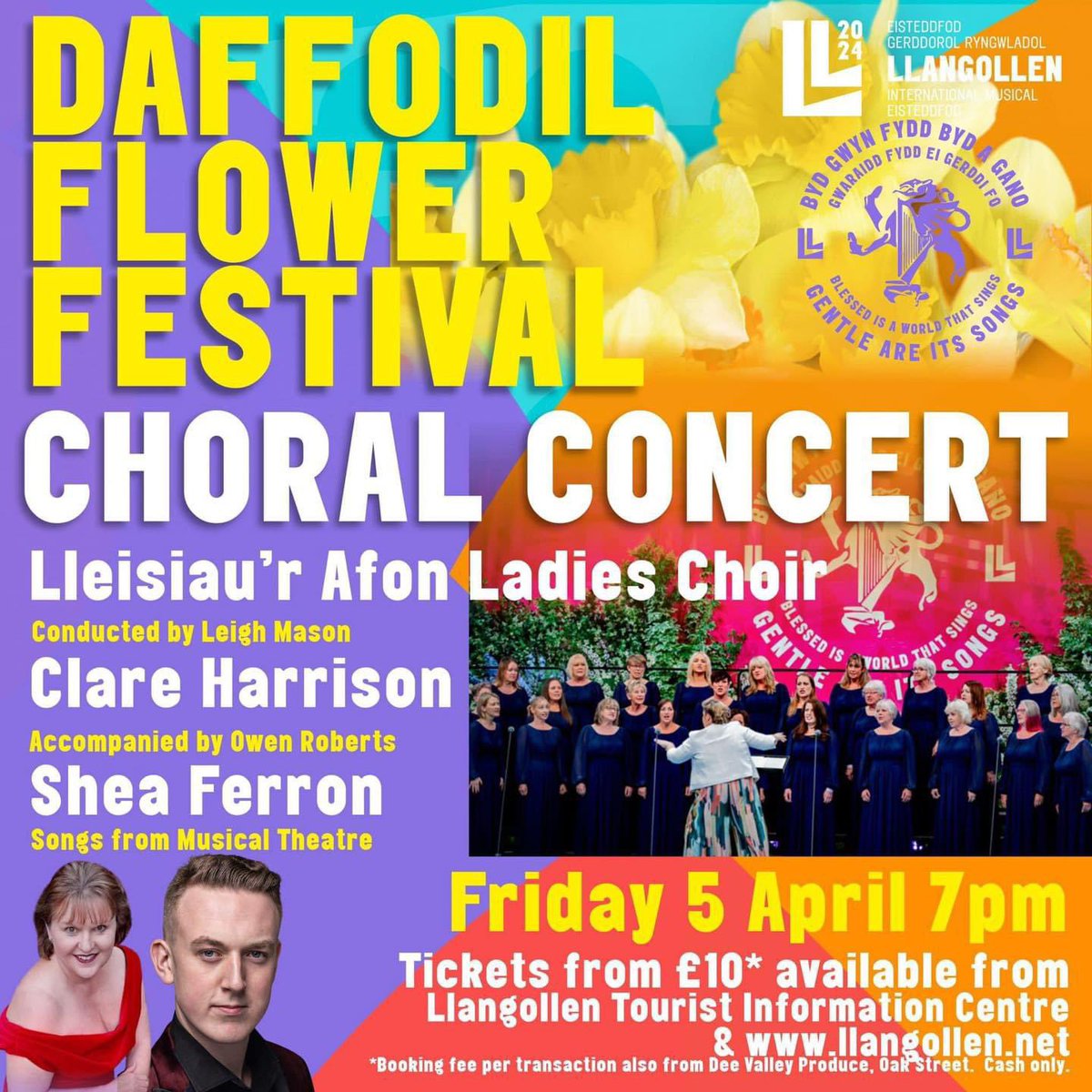 Join us at St Collen’ Church this Friday at 7pm evening for a fabulous line up of choral music and songs from #musicaltheatre to close the @llangollen_Eist Daffodil Festival! 🌼 🌼 🌼 Tickets available from @LlangollenTIC