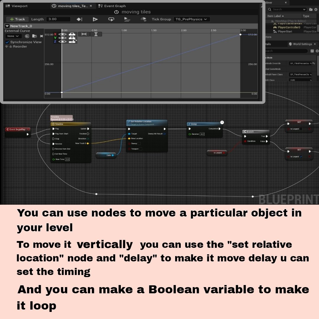 21108169gowsi's tweet image. How to use nodes to have an moving object in your game
.
.
Learn unreal engine 5 From the very basics.
Every day new tips and tricks
.
#unrealengine5 #unrealenginetutorial #unrealenginebasics #unrealenginedeveloper #unreal #unrealengine #unrealengine5tutorial #unreal