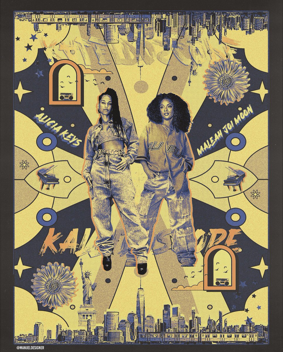 The new @aliciakeys and #MaleahJoiMoon ‘Kaleidoscope' from the @HellsKitchenBwy soundtrack is OUT now! #poster #aliciakeys