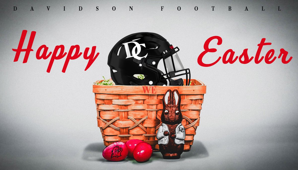 Wishing you and your family Happy Easter from all of us at Davidson Football! 🐰 🐣