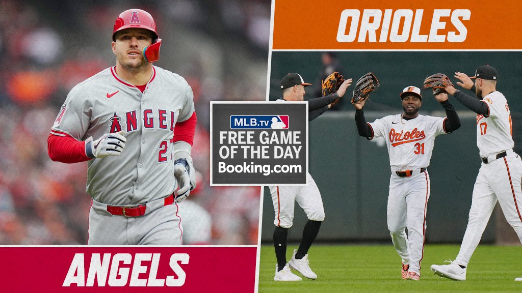 The Angels and Orioles are set to square off in Birdland. Watch the game at 1:35 pm ET for FREE on #MLBTV, presented by Booking.com. MLB.com/FreeGame