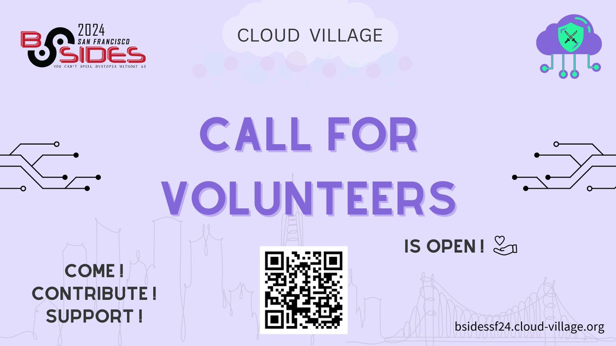 🌟 Exciting news! 🌟 Cloud Village has opened volunteer opportunities for #BSidesSF in San Francisco! Want to be a part of this amazing event? Fill out the form now and join us in shaping an unforgettable experience! Sign up here: forms.gle/FUrsaLADLTJCqM… #CloudSecurity