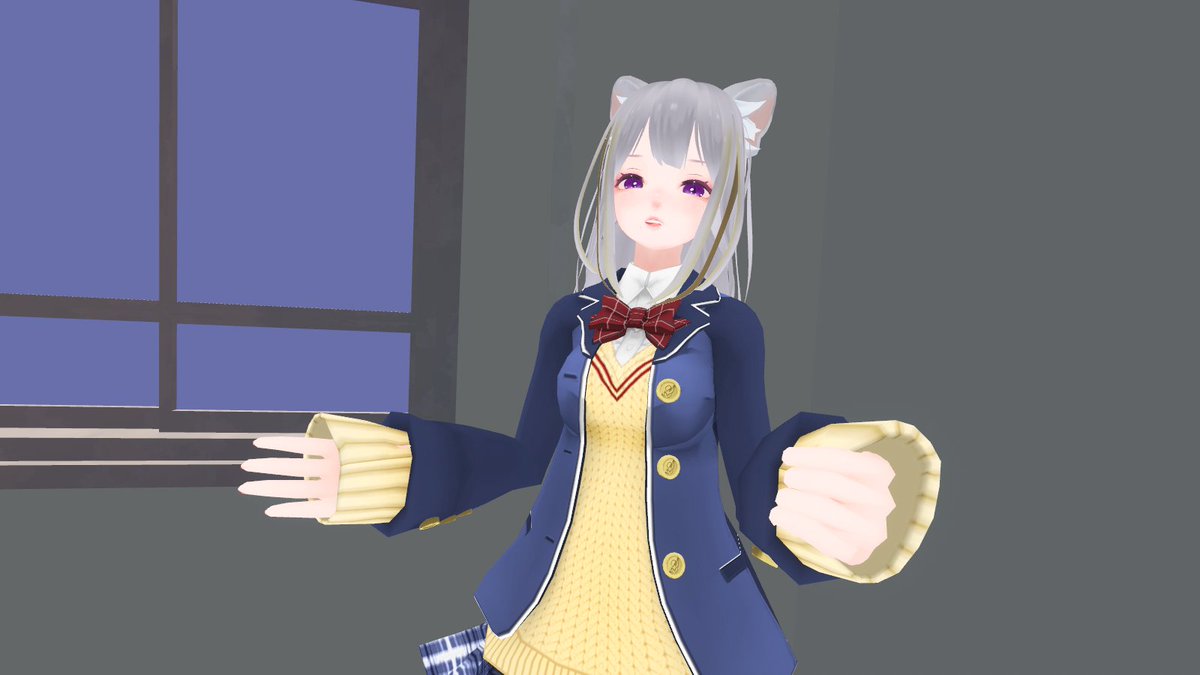 EmyLion's tweet image. 教室こっそり歌練は内緒です！
#猫日和きゃりこ
#シチュエーションライブ