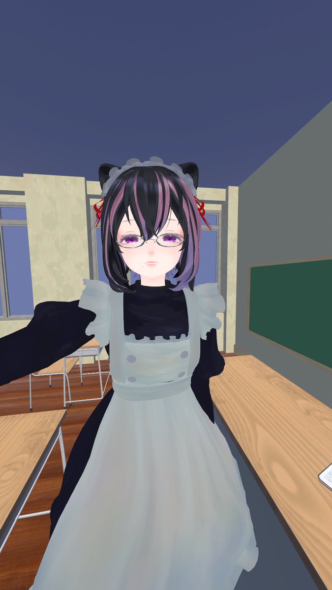 EmyLion's tweet image. 教室こっそり歌練は内緒です！
#猫日和きゃりこ
#シチュエーションライブ