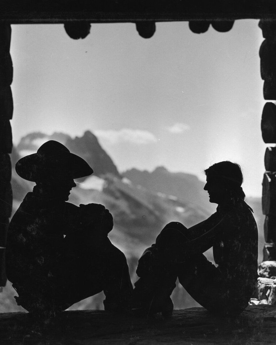 Silhouettes in a Doorframe, Granite Park Chalet Photo by TJ Hileman, date unknown