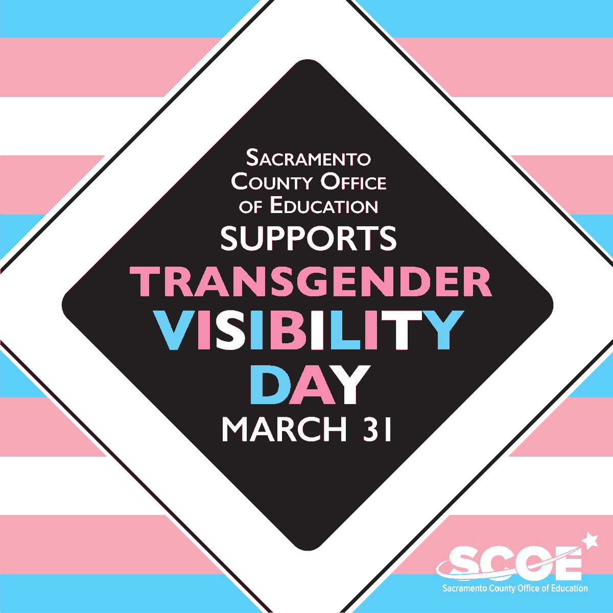 The Sacramento County Office of Education is proud to support Transgender Day of Visibility (#TDOV). Explore these linked resources to learn more about the experiences of transgender people and how to be a supportive ally: ow.ly/ne2250R5rIi