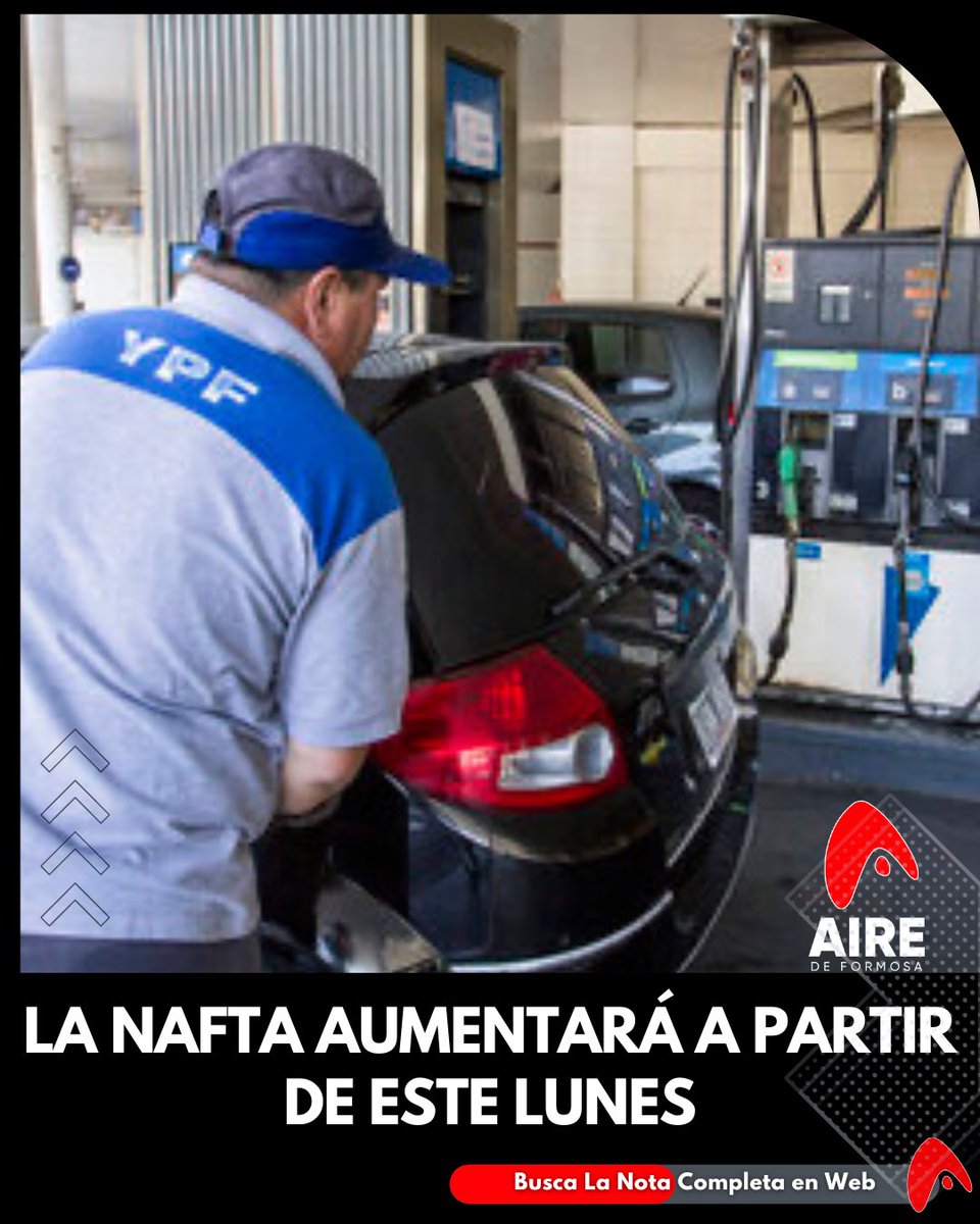 ⭕️Este lunes aumenta la nafta: largas colas en algunas estaciones de servicio y en otras hay faltantes 

⛽️Aunque los estacioneros piden más del 10%, el aumento sería en promedio del 5%.

📈Otro incremento que golpea al bolsillo y está previsto cuatro actualizaciones más…
