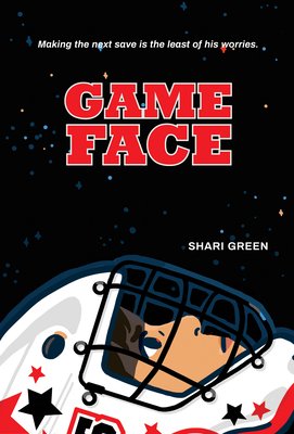 Book 9 of spring break: GAME FACE by @sharigreen. In this novel in verse anxiety is starting to impact hockey player Jonah's play as a goalie. After a scary incident during a game, his anxiety spirals. This book about hockey, friendship, loss, & anxiety scored a goal w/me! #mglit