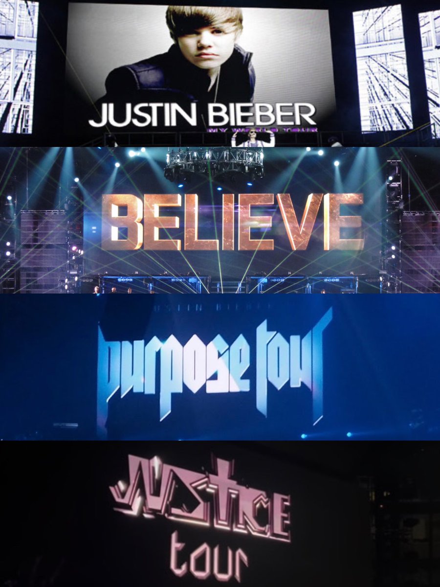 Justin bieber's world tours