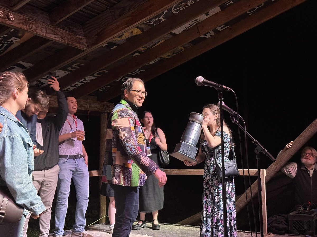 The annual presentation of the Permaloc cup

<a href="/PermalocEdging/">Permaloc Corporation</a> #ucdavis #landscapearchitecture #students