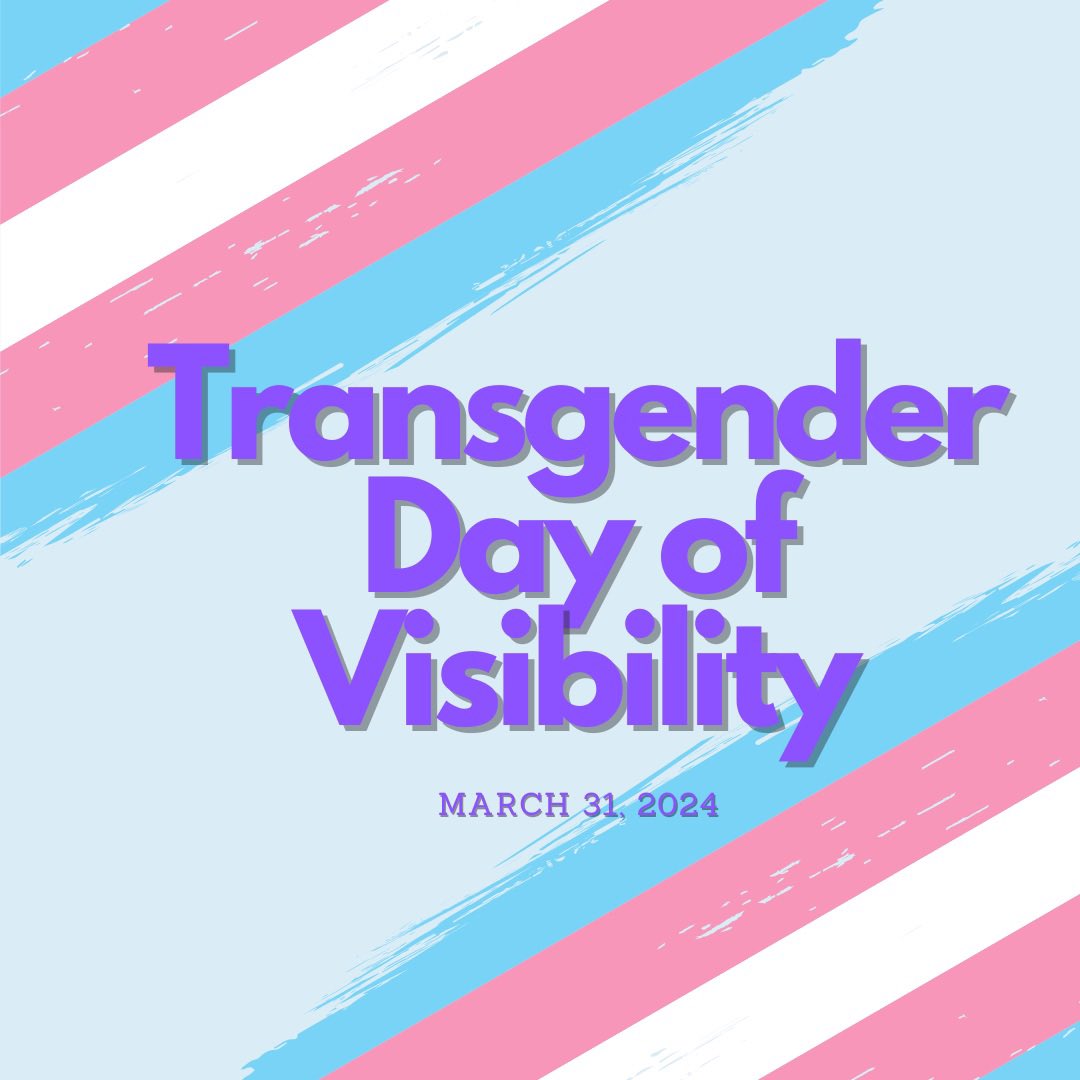 Celebrating our transgender community today and every day! #TransDayOfVisibility