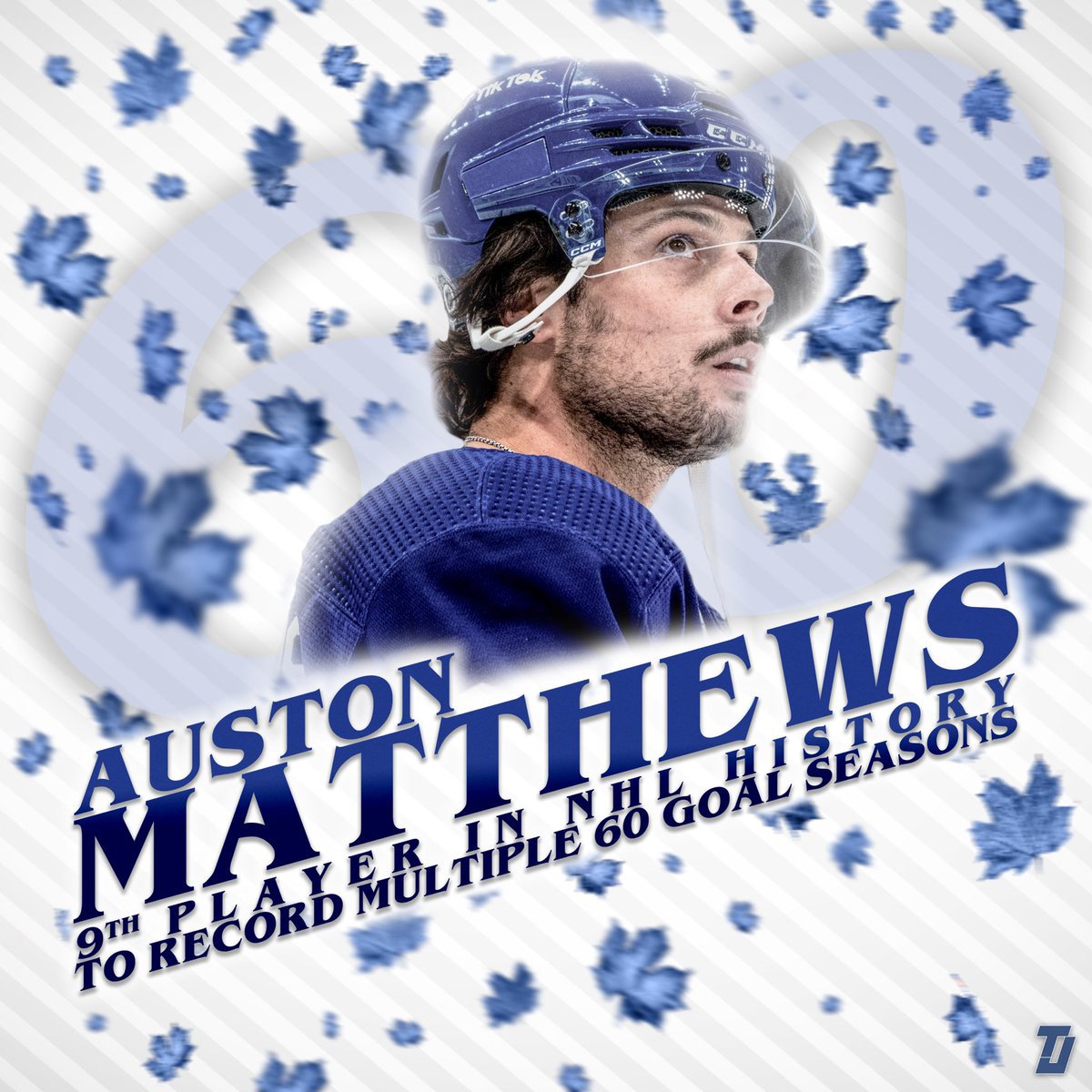 TJM_Graphics's tweet photo. Hey it’s been a while… what did I miss? 😏🍁6️⃣0️⃣

@MapleLeafs @AM34 #LeafsForever https://t.co/CMNUn4cy50