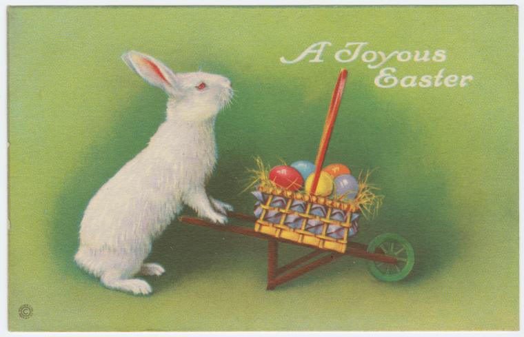 Check out terrifying and twee Easter postcards from #NYPLDigitalCollections 🐇 on.nypl.org/3TXhaAv