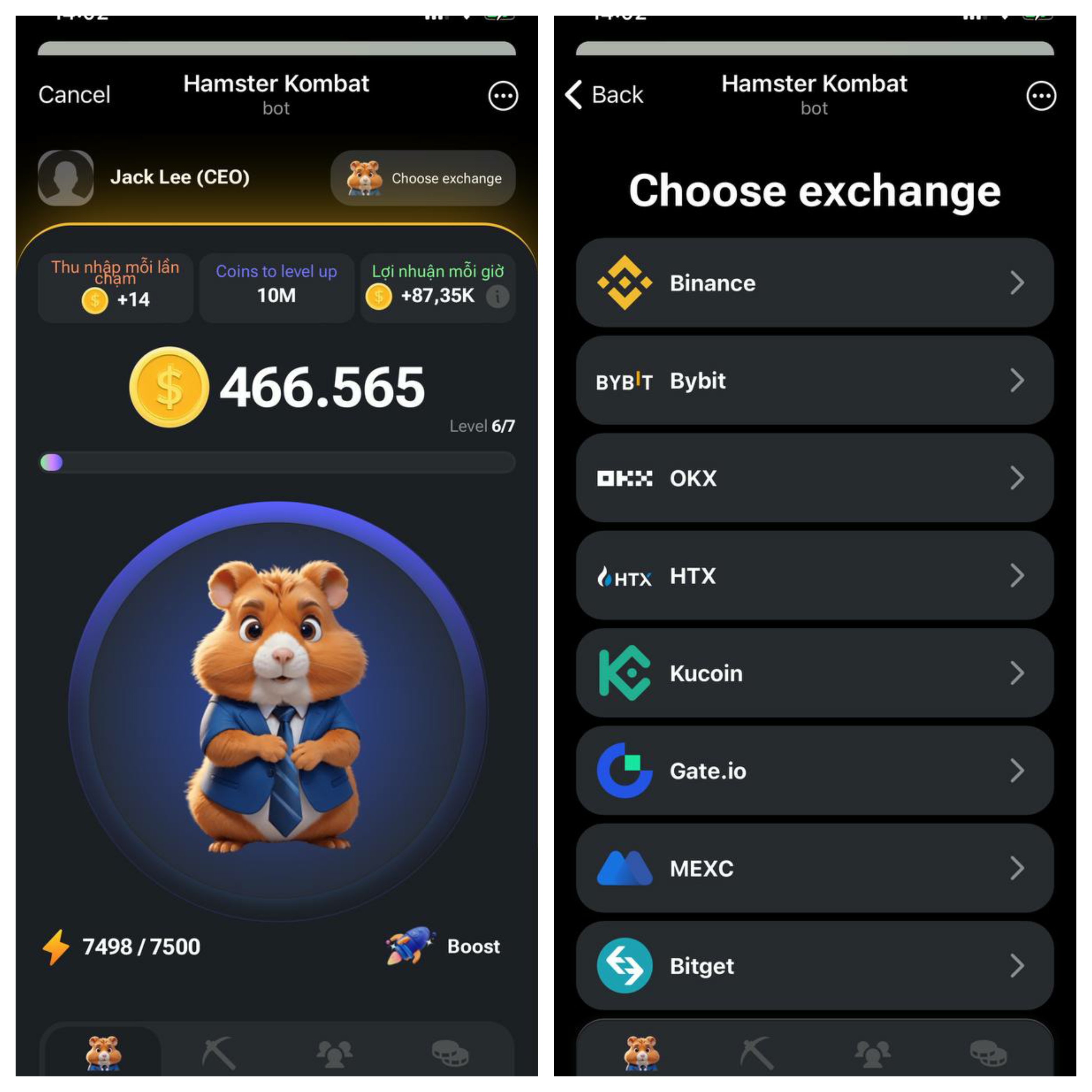 AZCoiner Update on X: "💥 HAMSTER KOMBAT GLEAM 💥 🎯Hottest project on  Telegram Now 🚀 Join link : https://t.co/90LajM6jPr Play with me, become  cryptoexchange CEO and get a token airdrop! 💸 +2k