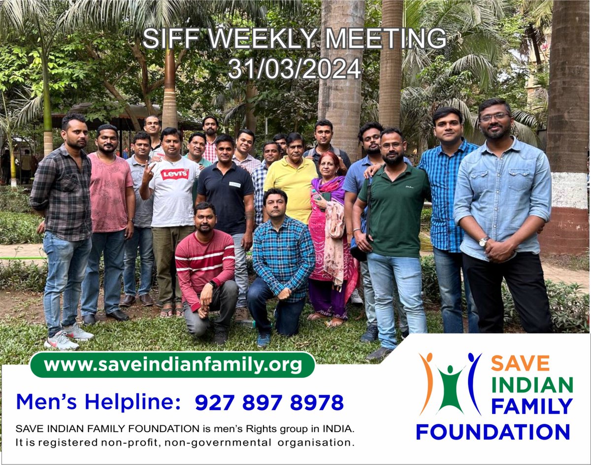SIFF weekly meeting support not only provides legal guidance, support, motivation and strength to the victims of #GenderBiasedLaws & #FakeCases but it’s a source of energy & charge as well for them for the whole week.
#realsiff 
#MotivationalQuotes 
#Kashi 
#1CroreAlimony