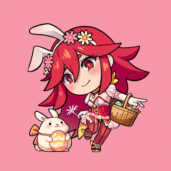Happy Easter from Cordelia Fire Emblem and friend 