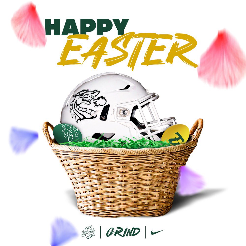 Happy Easter to our <a href="/TUDragonFB/">Tiffin University Football</a> Family!!

#GRIND | 🐲