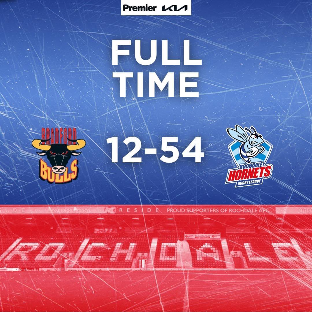 Fantastic team display by @RochdaleHornets wheelchair team this afternoon! It was a team victory, that’s for sure. 🏉🙌 Winning is a habit! 🤩 We look ahead to next week now! Thank you to @BradfordBullsRL for a cracking game and for making us feel welcome 🐝