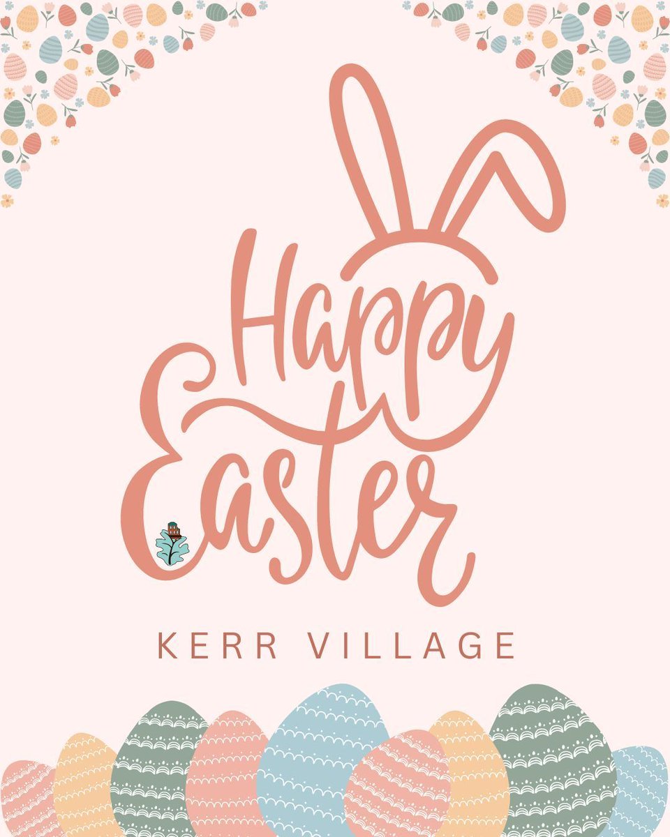 Hoppy Easter, Kerr Village! 🐰🌷 

We hope everyone had a wonderful long weekend filled with joy, laughter, and lots of chocolate! 🍫 

#Easter #KerrVillage #oakville