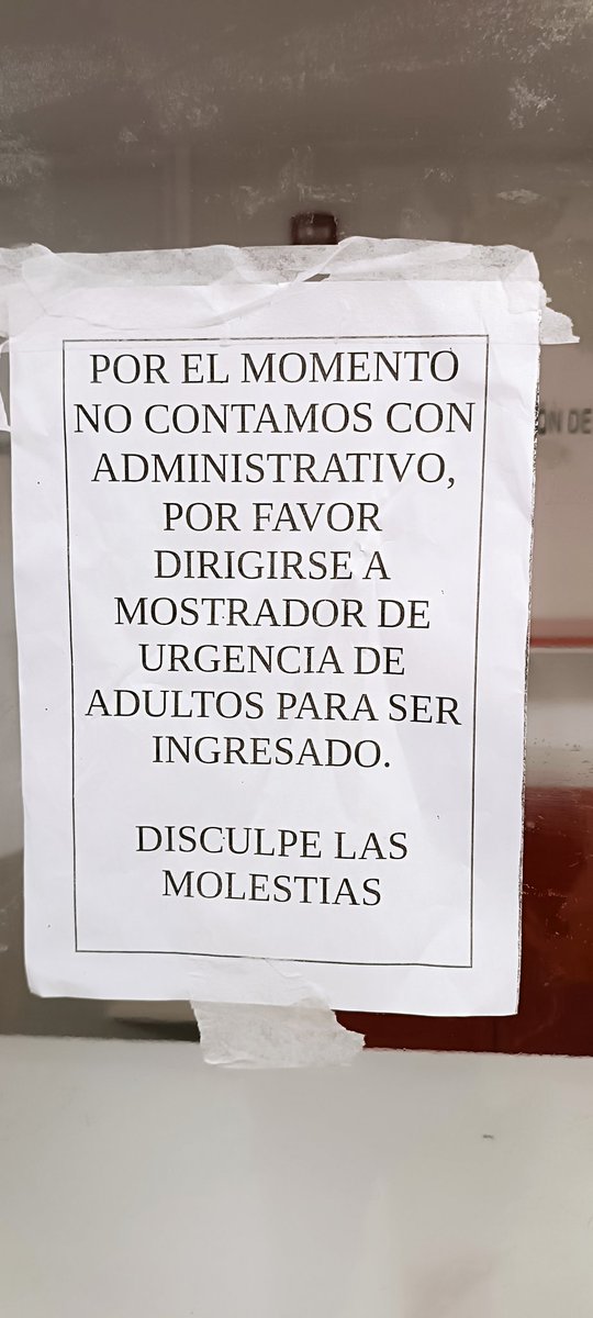 Naicruxen's tweet image. Vergonzoso la atención del casmu en puerta pediátrica , sacaron los administrativos , tenés que irte hasta la emergencia de adultos para hacer el ingreso .
#casmu
@casmuoficial vergüenza !!!!