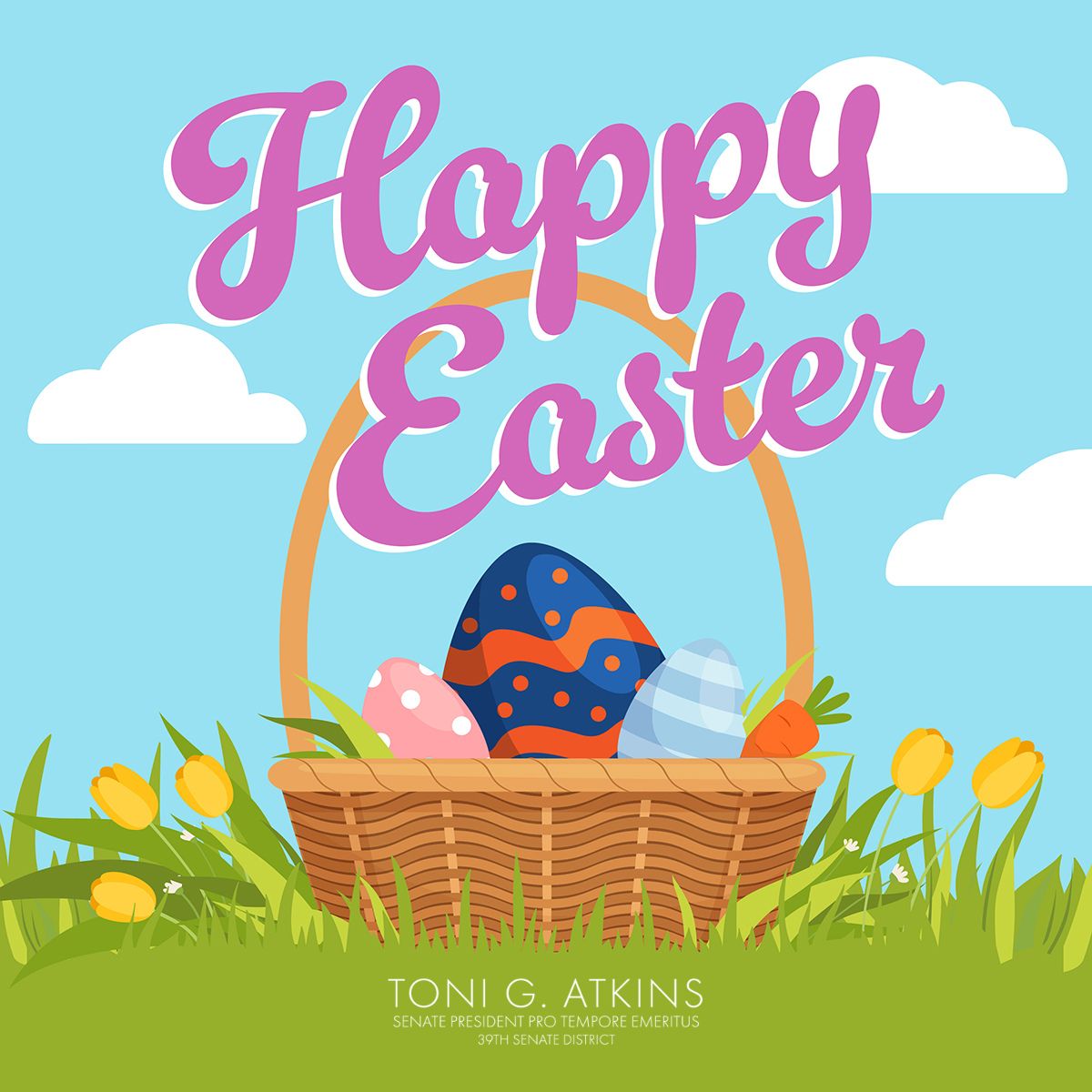 Happy #Easter to all who are celebrating! I wish you a day of joy with your family and loved ones. 🐰🐣🌻